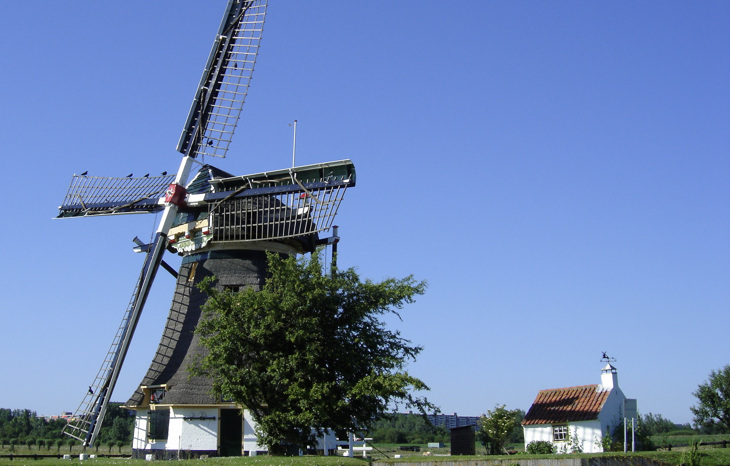 4. De Schaapweimolen Is Verplaatst Om De Aanleg Van De A4 Mogelijk Te Maken.